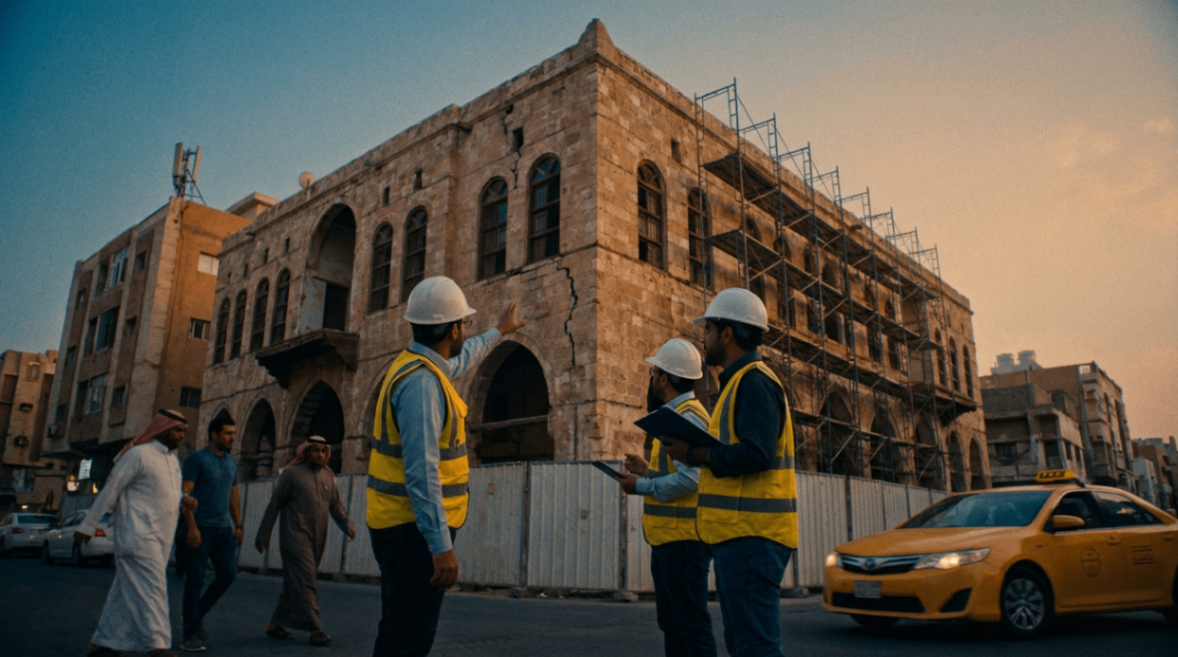 تقرير هندسي عن حالة مبنى